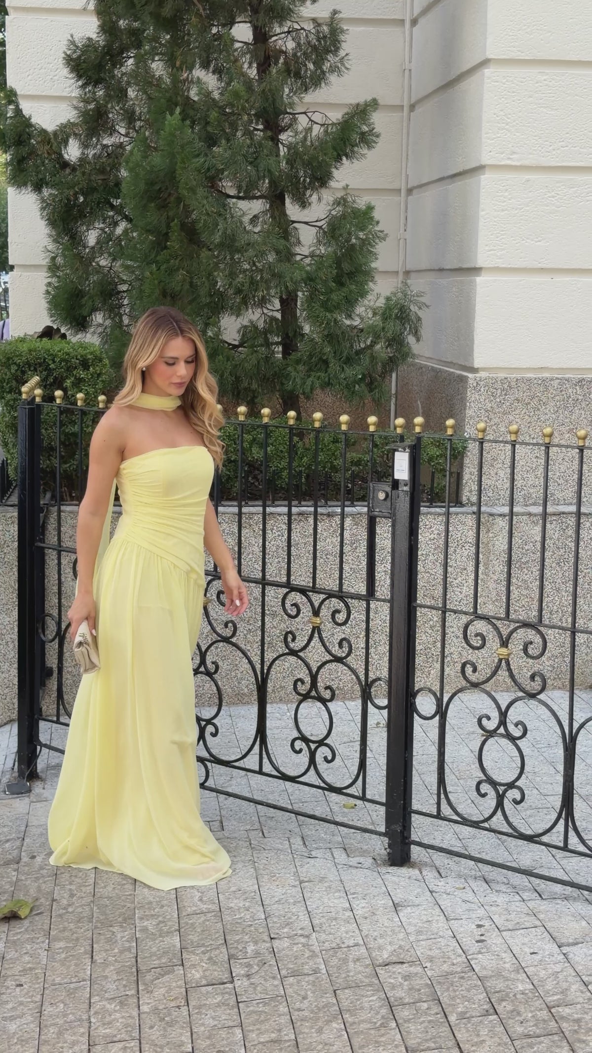 VESTIDO LONGO TOMARA QUE CAIA FRANZIDO TERRACOTA